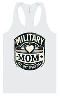 Proud Military Mom Women's Racerback Tank by As You Wish Apparel