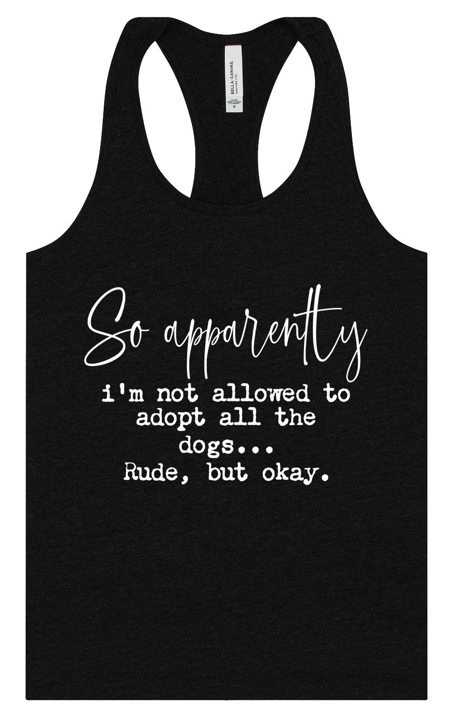 Apparently I'm Not Allowed... Women's Racerback Tank by As You Wish Apparel
