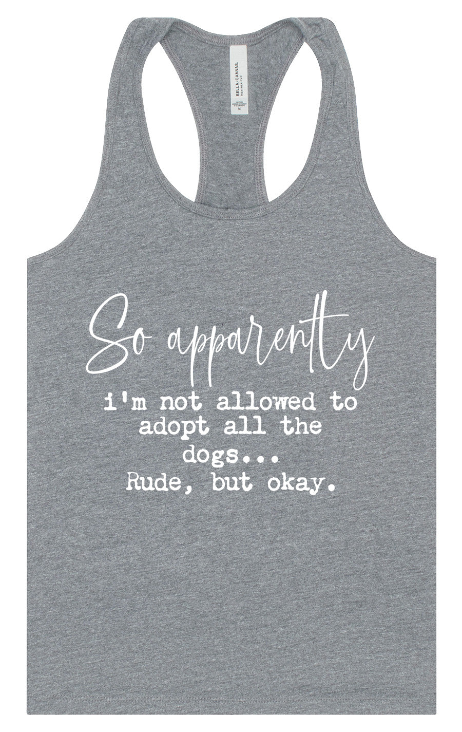 Apparently I'm Not Allowed... Women's Racerback Tank by As You Wish Apparel