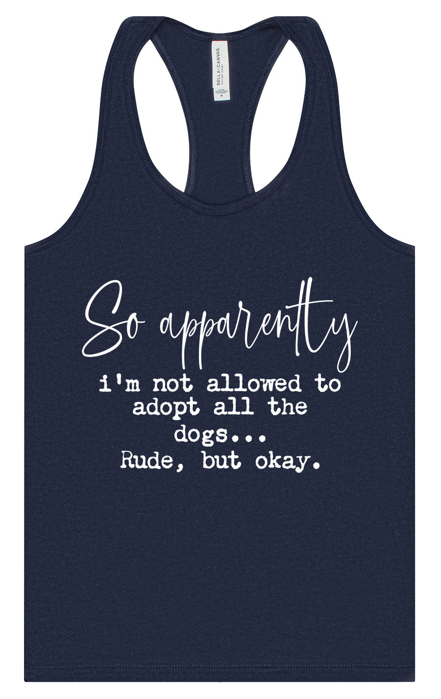 Apparently I'm Not Allowed... Women's Racerback Tank by As You Wish Apparel