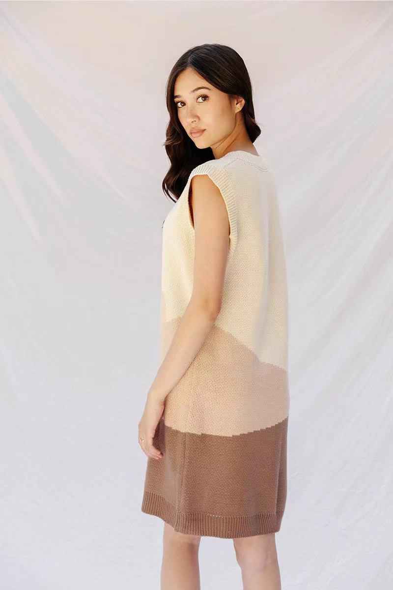 Sunset sweater dress by Miss Sparkling