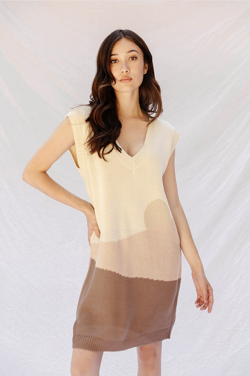 Sunset sweater dress by Miss Sparkling