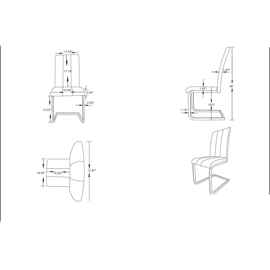Altis - Dining Chair (Set of 4) by Unique Piece Furniture