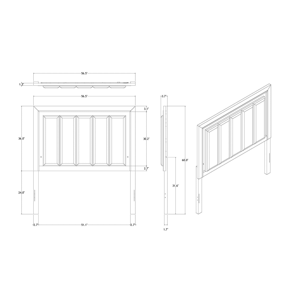 Skye - Bed Elegant Design by Unique Piece Furniture
