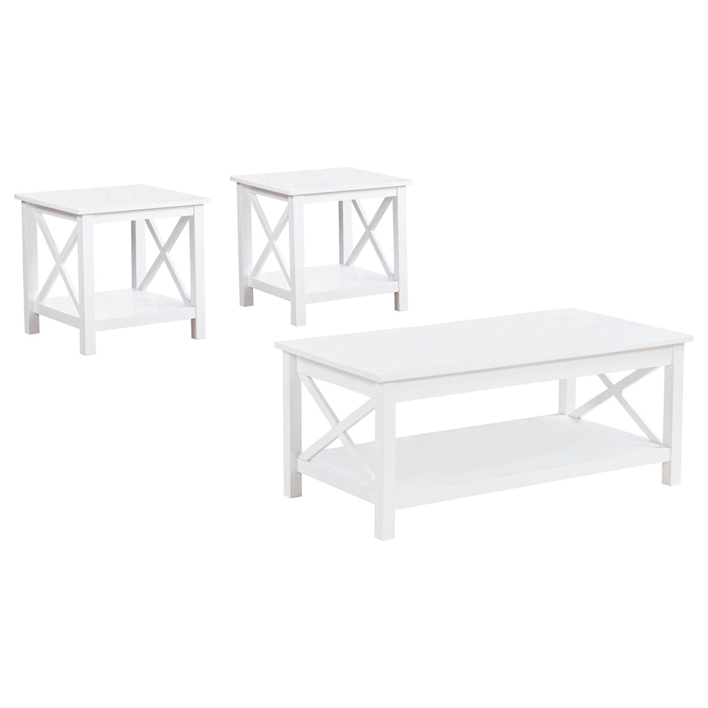 Skyview 3-piece Rectangular Lift Top Coffee Table Set White by Unique Piece Furniture