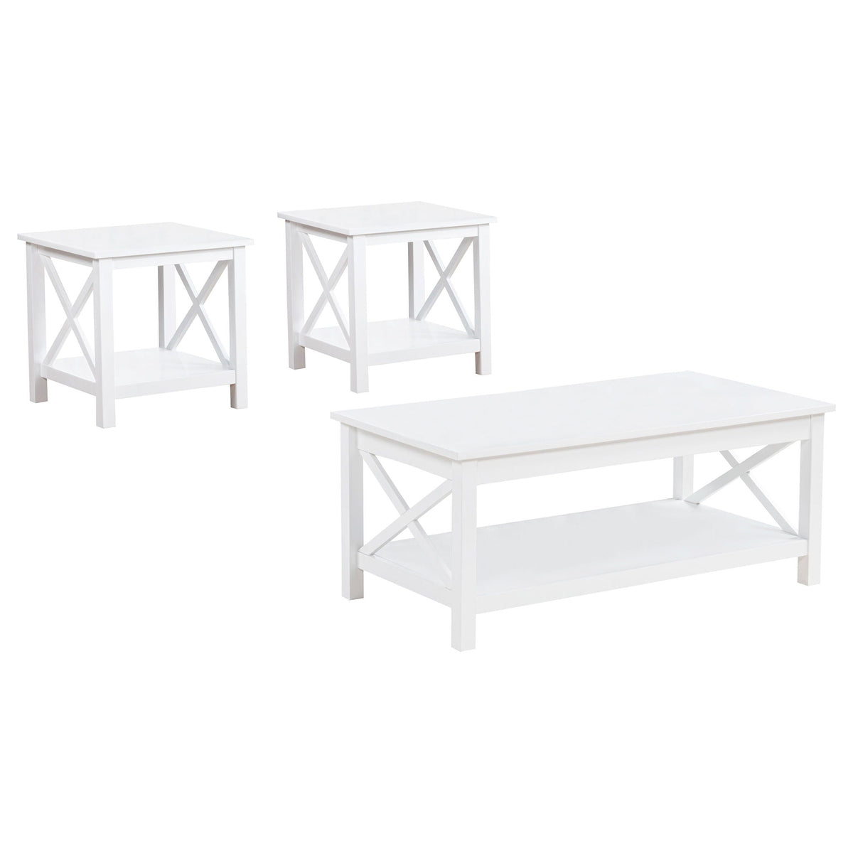 Skyview 3-piece Rectangular Lift Top Coffee Table Set White by Unique Piece Furniture