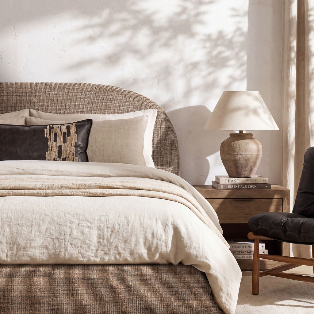 Archie Puffy Grounded - Upholstered Platform Bed by Unique Piece Furniture