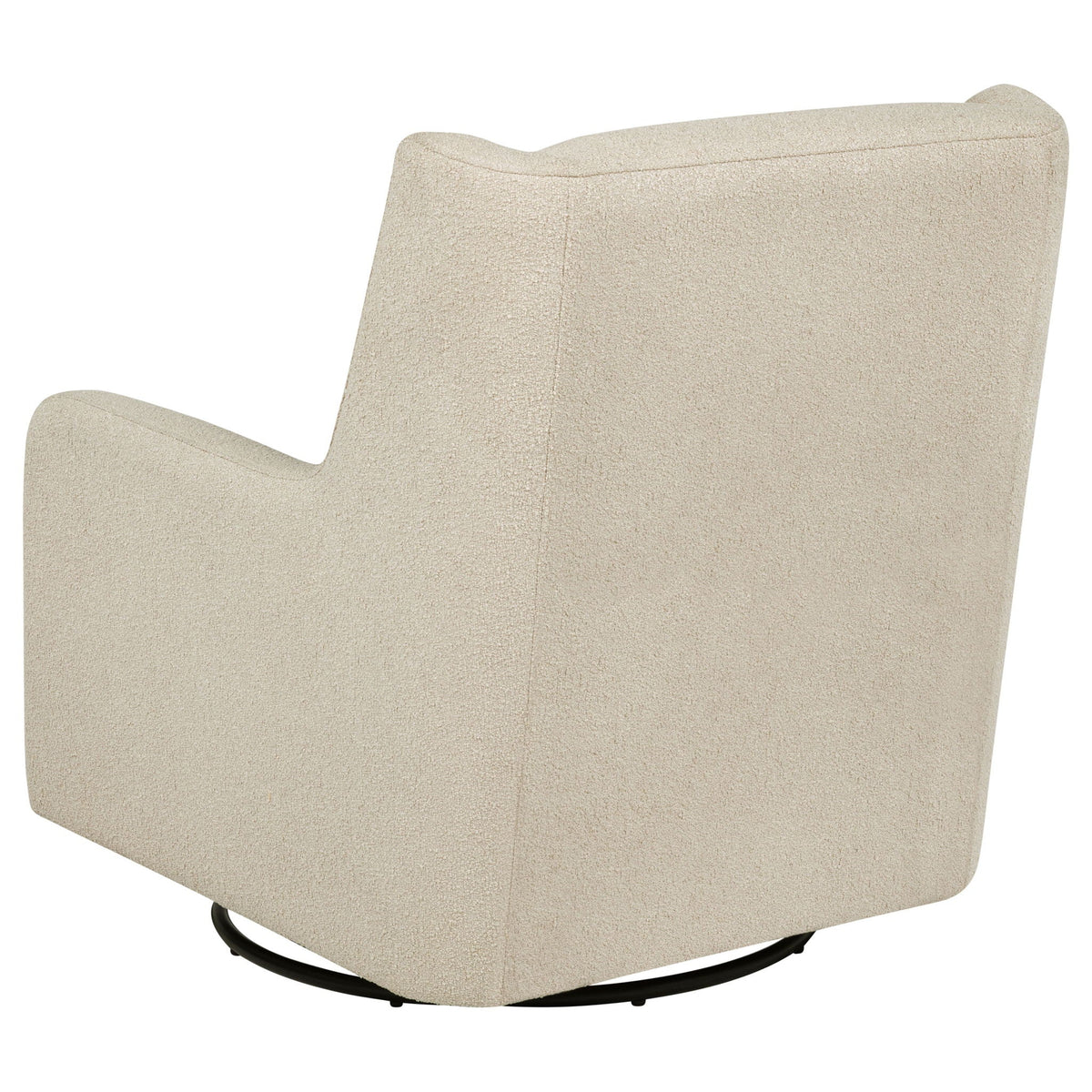 Serra Boucle Upholstered Swivel Glider Sandy Beige by Unique Piece Furniture