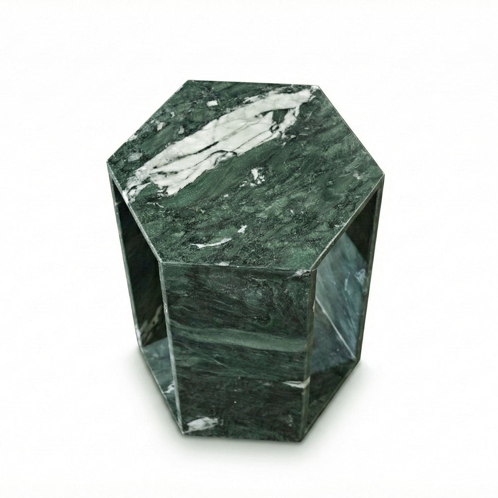 Modern Minimalist Hexagon Side Table by Unique Piece Furniture