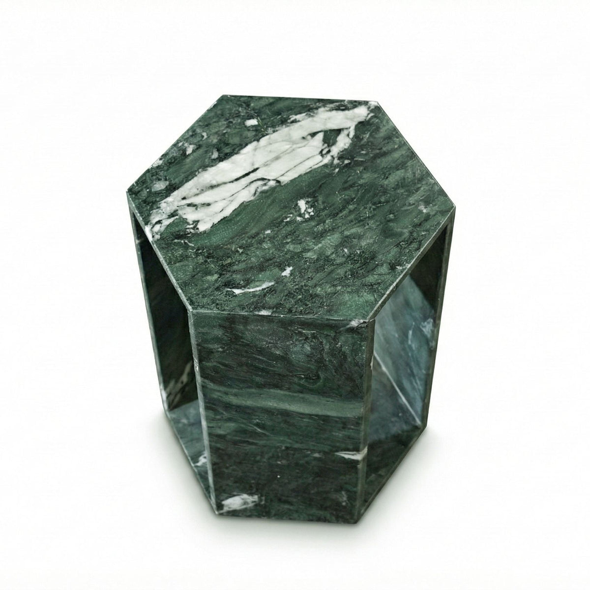 Modern Minimalist Hexagon Side Table by Unique Piece Furniture