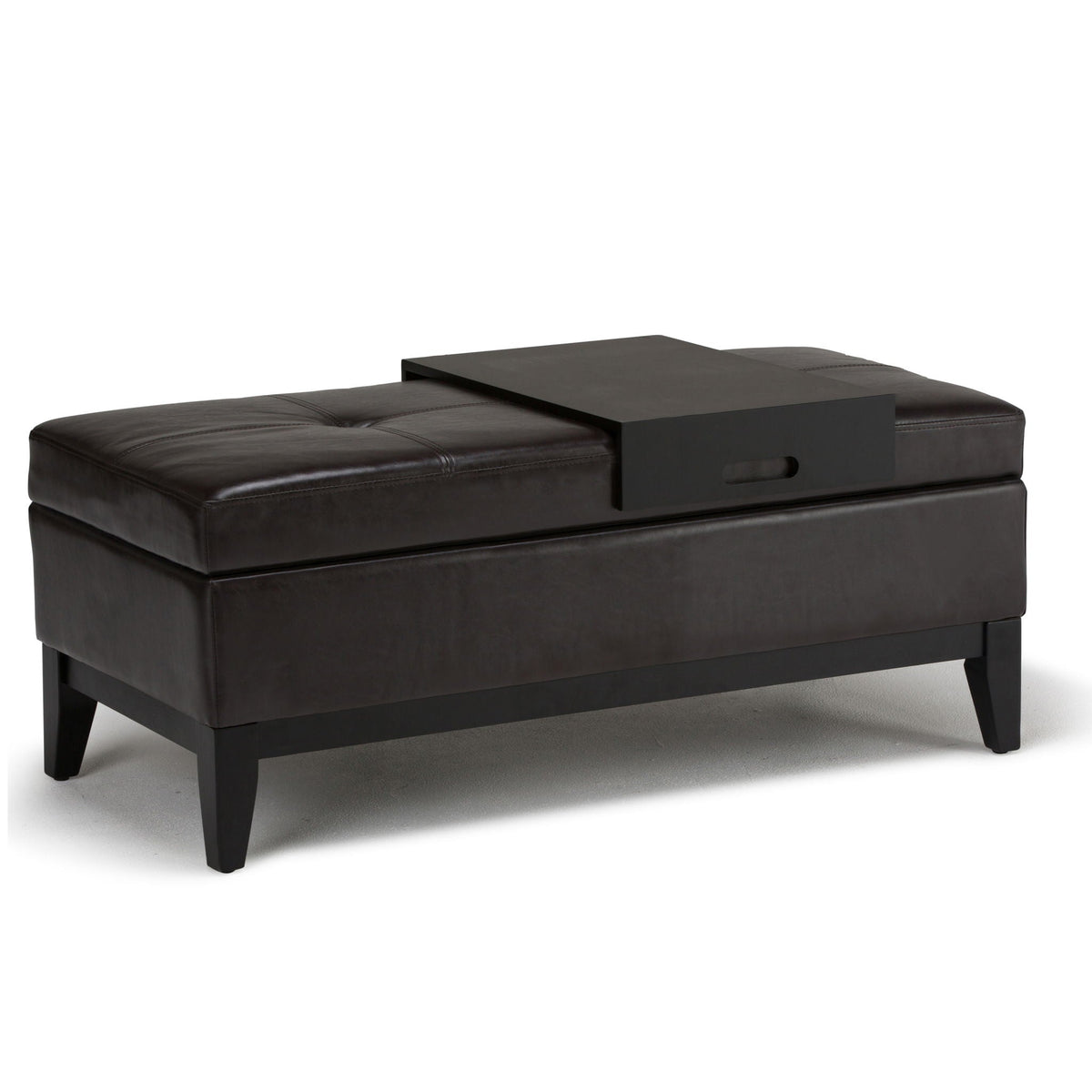 Oregon - Contemporary Storage Ottoman Bench With Tray by Unique Piece Furniture