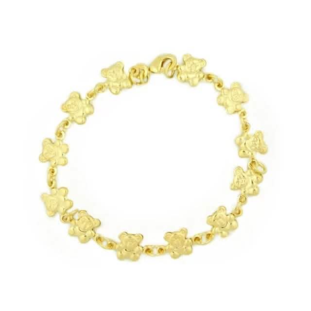 14k Gold Teddy Bracelet 7.5 " by DailySale