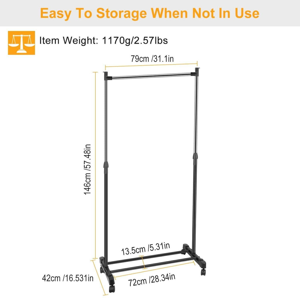 15 kg./33 lbs. Height Adjustable Garment Racks by DailySale