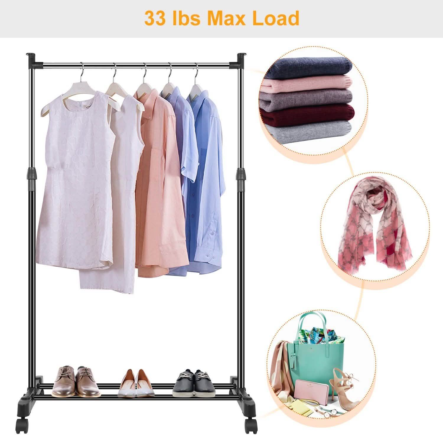 15 kg./33 lbs. Height Adjustable Garment Racks by DailySale