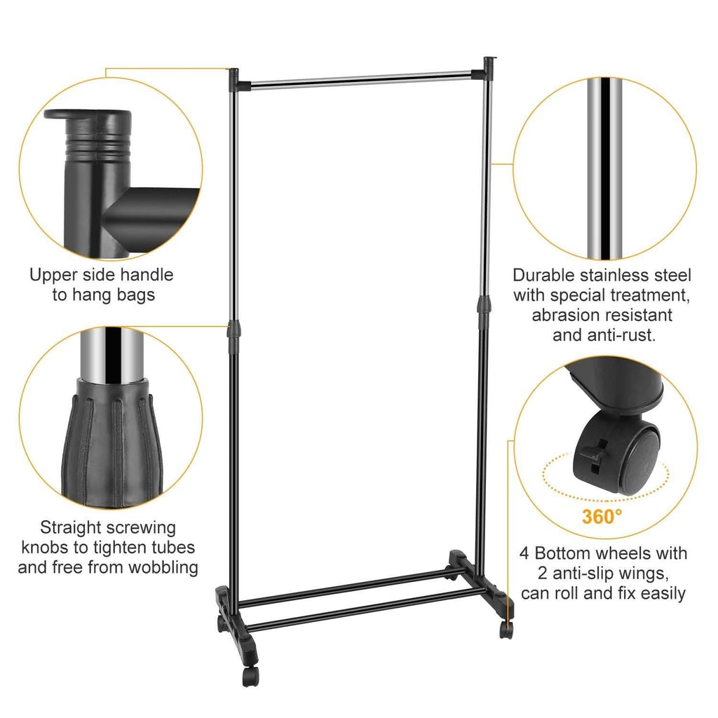 15 kg./33 lbs. Height Adjustable Garment Racks by DailySale