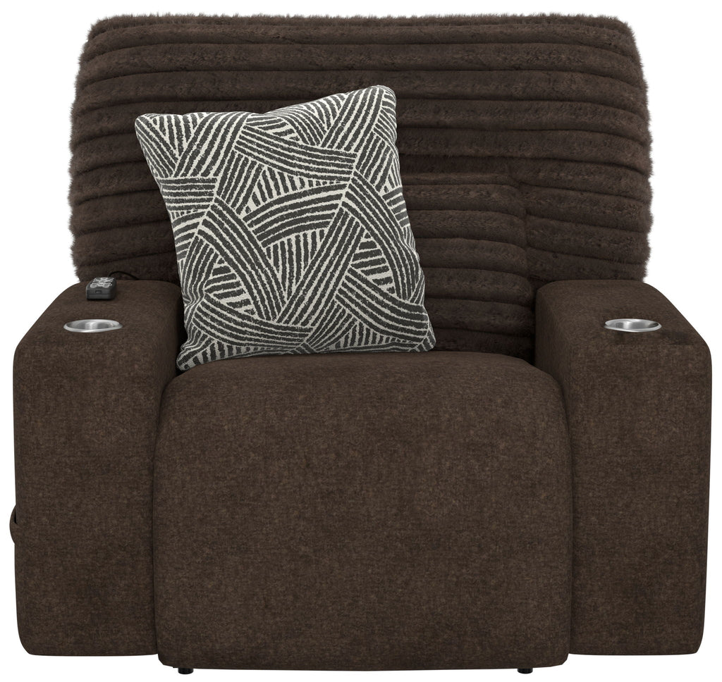 Zen - Power Recliner With CR3 Heat / Massage / Zero Gravity - Chocolate by Unique Piece Furniture