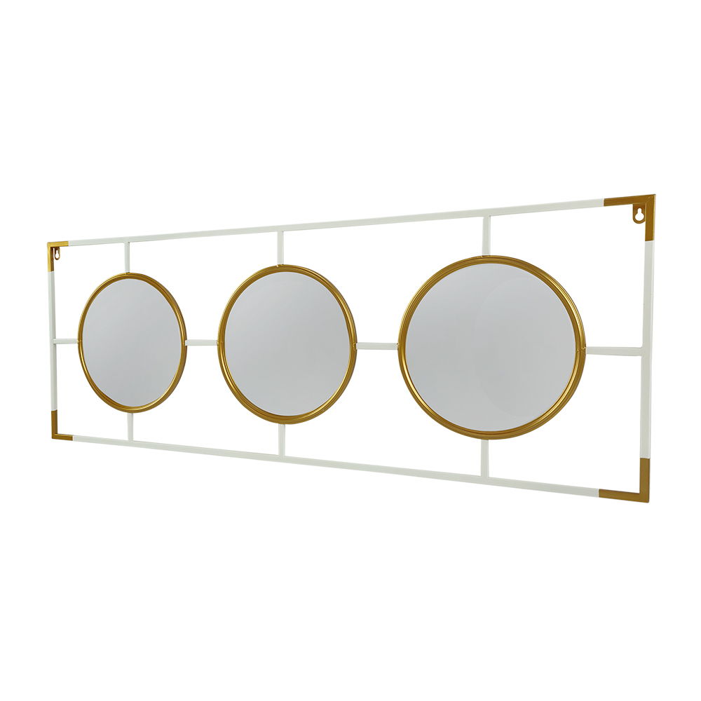 3 Mirror Piece Wall Mirror InRectangular Frame, Home Wall Decor For Bedroom Living Room by Unique Piece Furniture