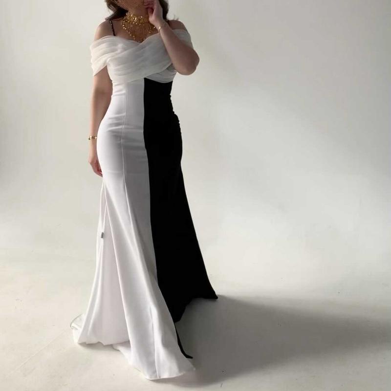 Spring Summer Women Strap Color Matching Pleated Slim Elegance Retro Dress by Ragazza