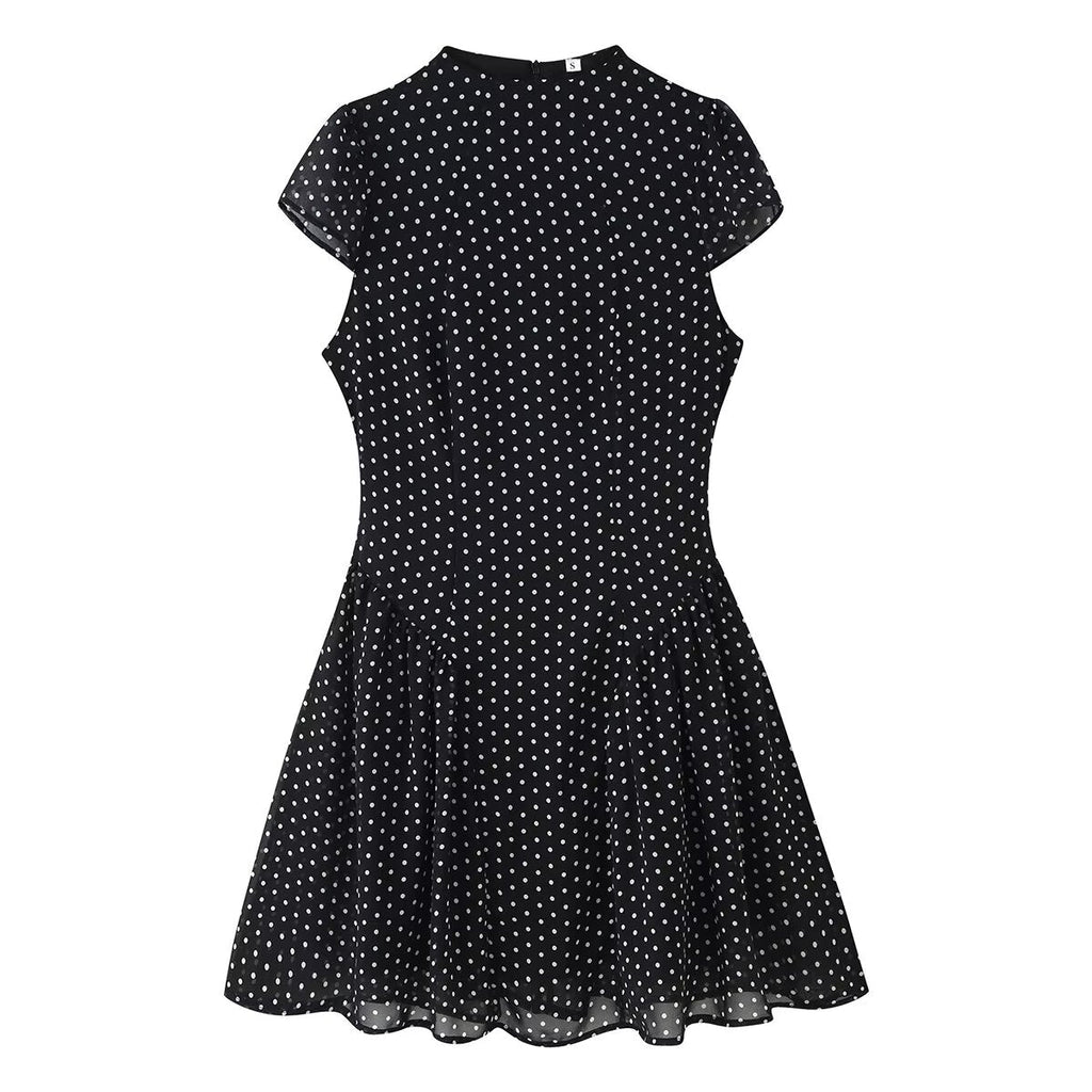 Women Polka Dot Waist Controlled Dress by Ragazza