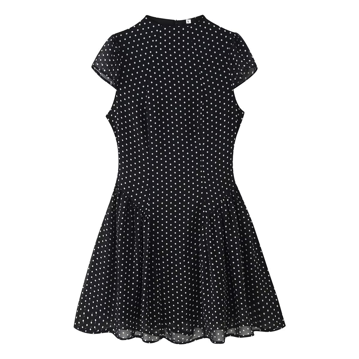 Women Polka Dot Waist Controlled Dress by Ragazza