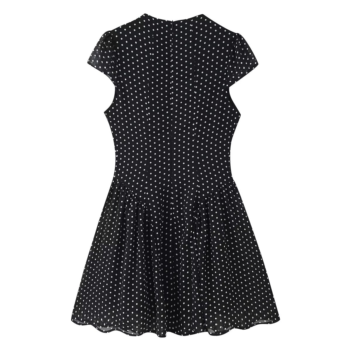 Women Polka Dot Waist Controlled Dress by Ragazza