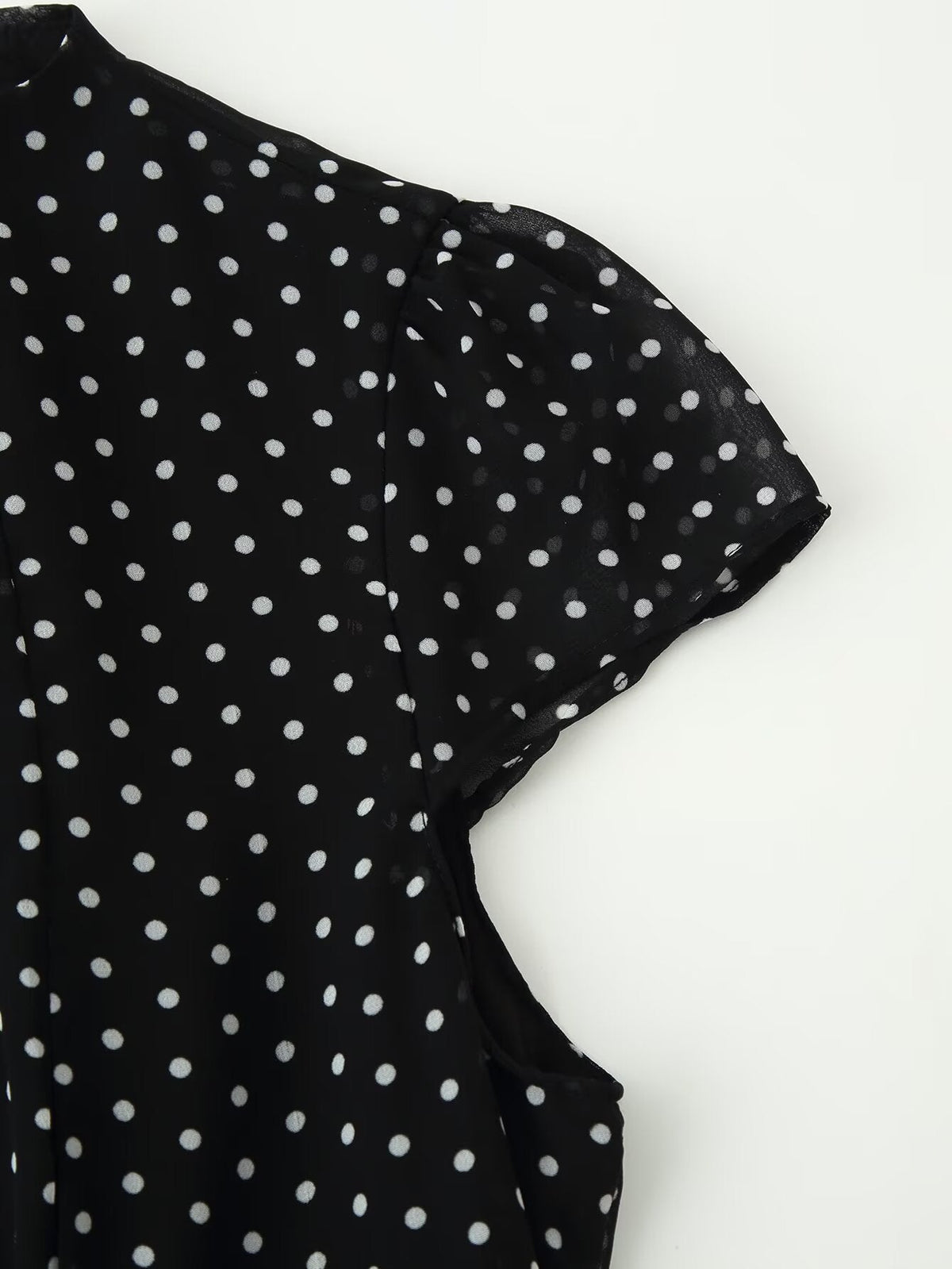 Women Polka Dot Waist Controlled Dress by Ragazza