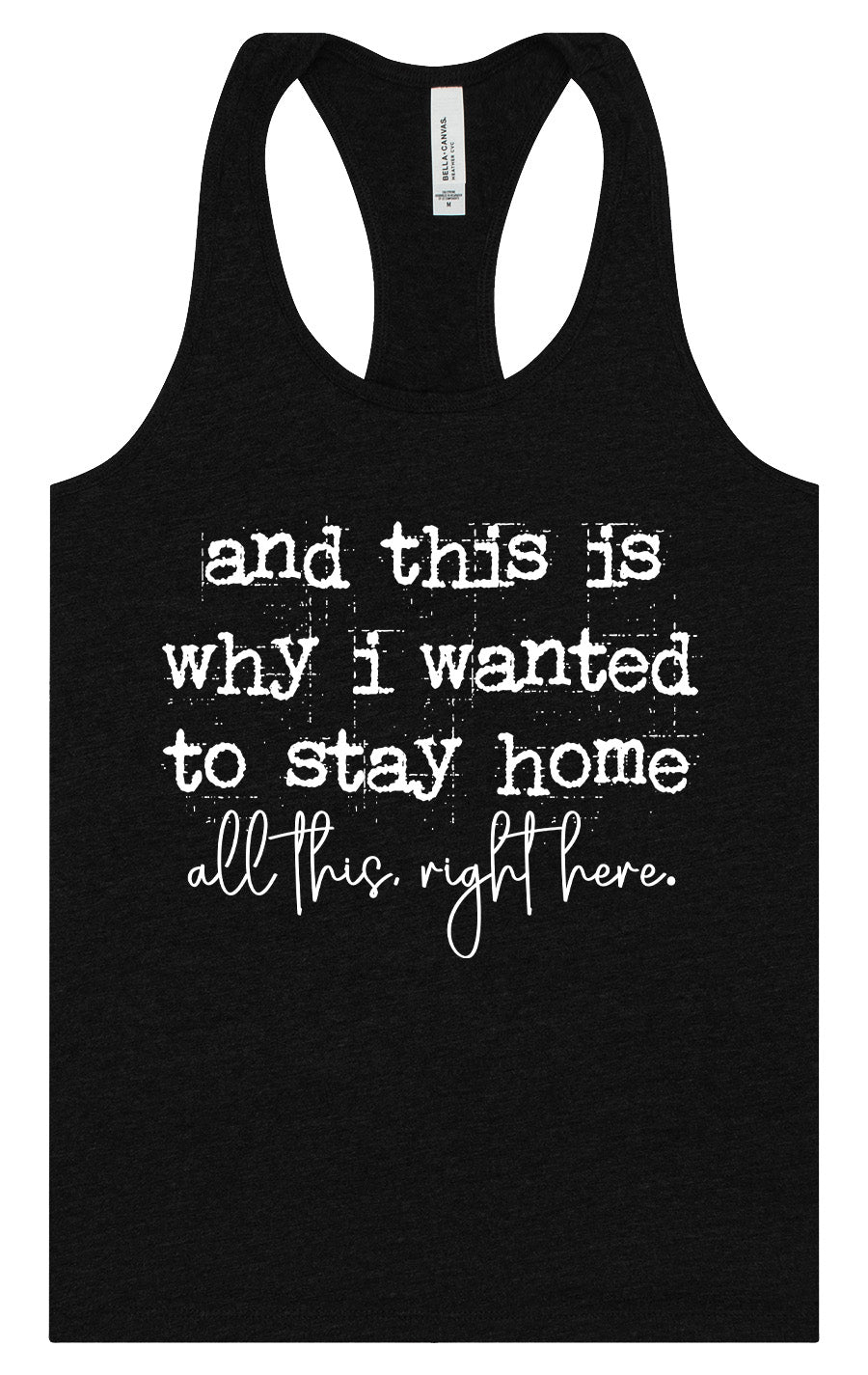 This is Why I Wanted to Stay Home Women's Racerback Tank by As You Wish Apparel