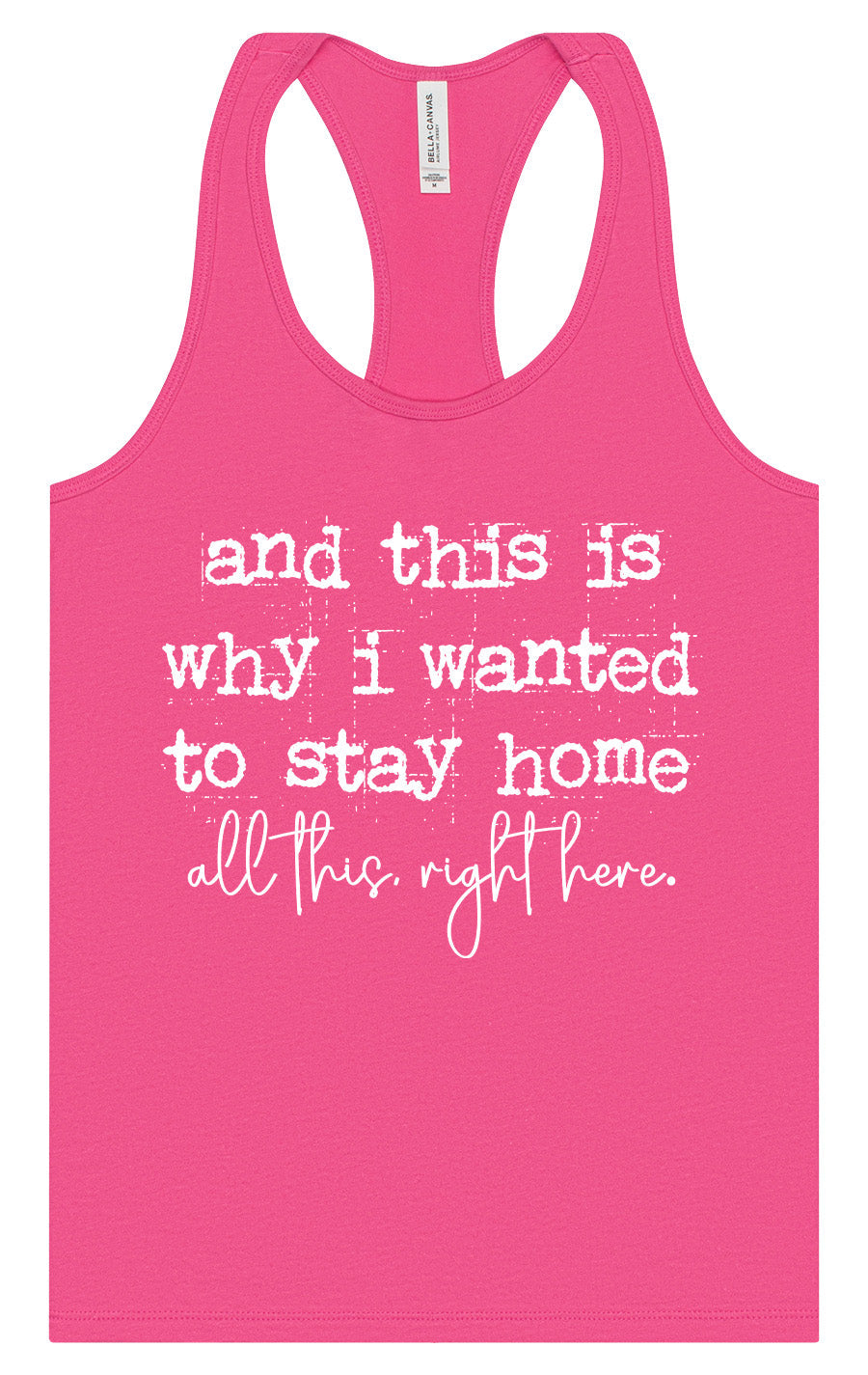 This is Why I Wanted to Stay Home Women's Racerback Tank by As You Wish Apparel