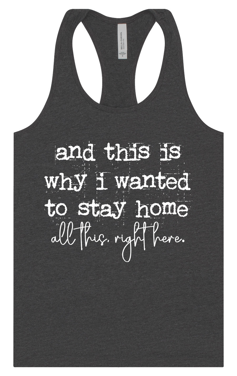 This is Why I Wanted to Stay Home Women's Racerback Tank by As You Wish Apparel