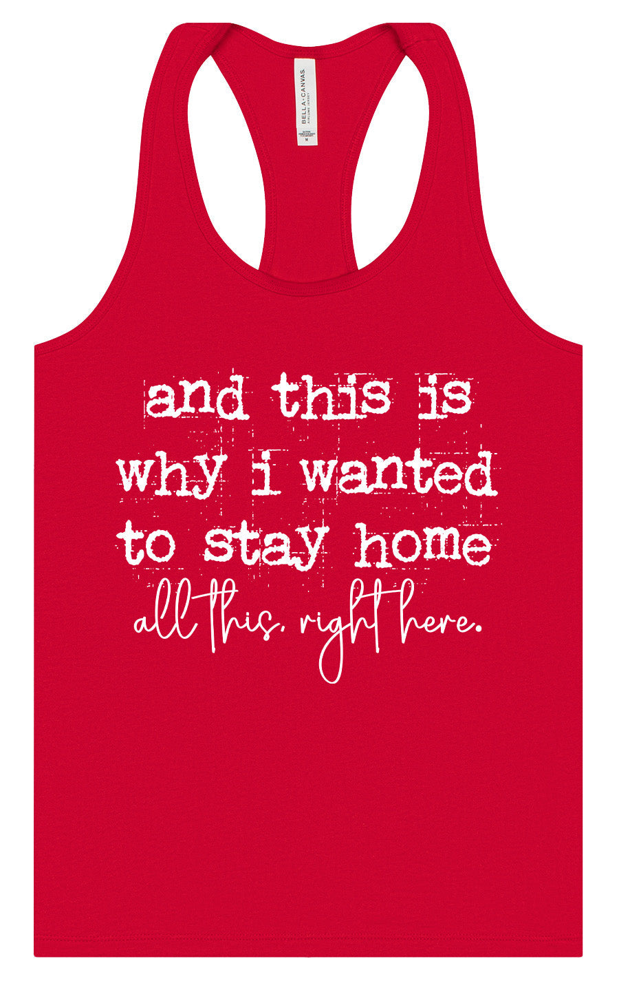 This is Why I Wanted to Stay Home Women's Racerback Tank by As You Wish Apparel