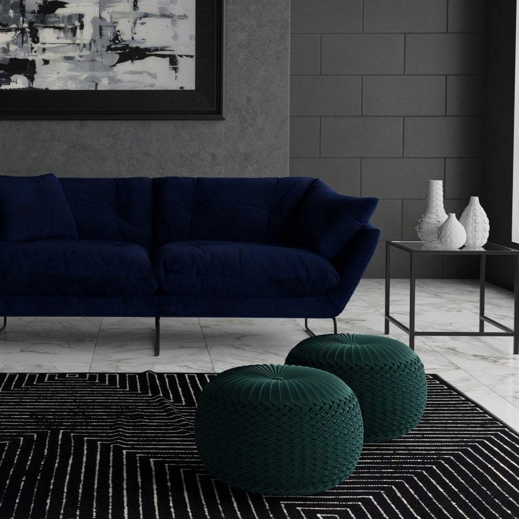Grafton - Handcrafted Round Pouf by Unique Piece Furniture