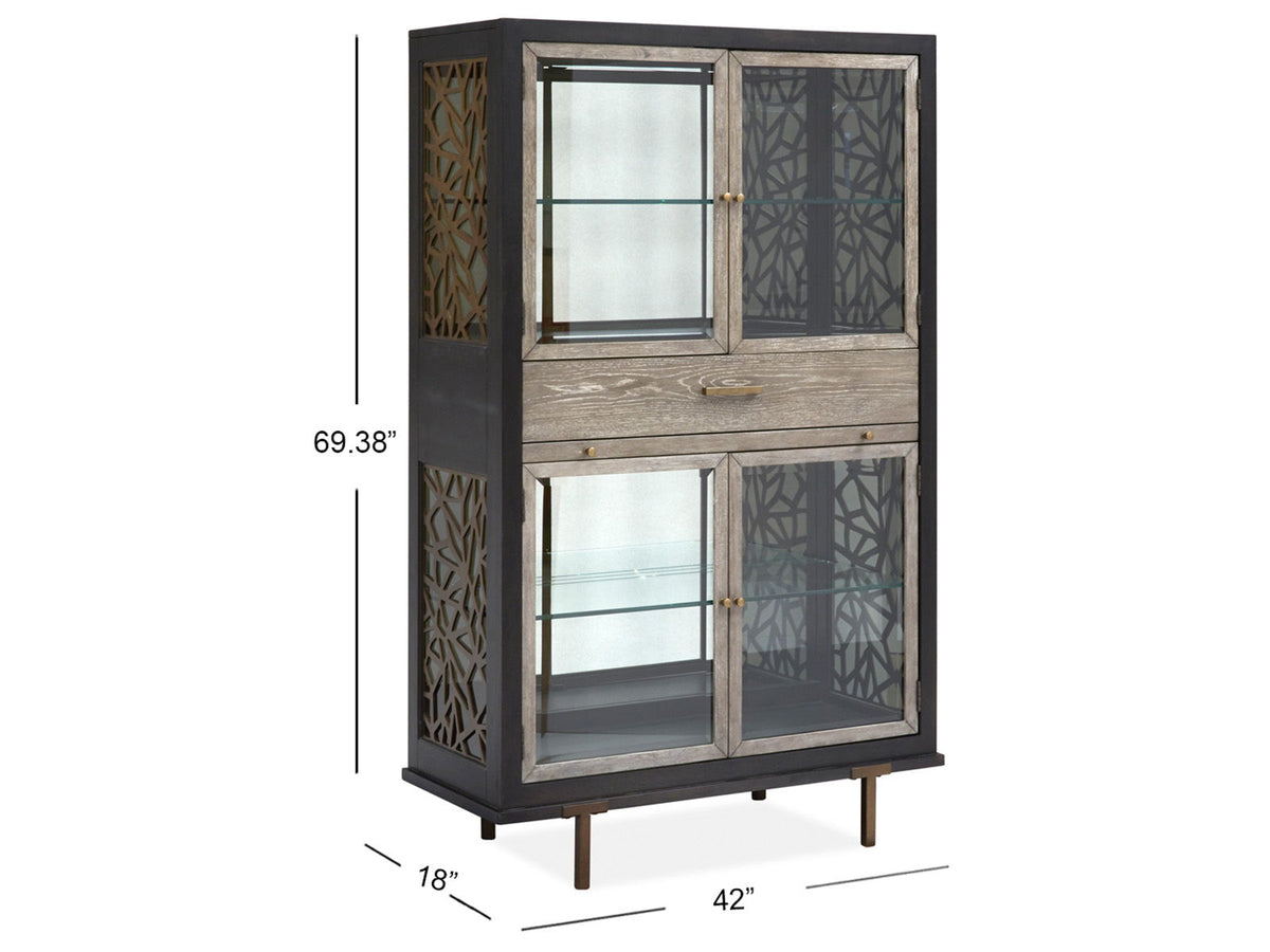 Ryker - Display Cabinet - Homestead Brown by Unique Piece Furniture