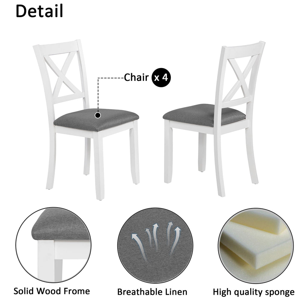 Modern Dining Table Set With Chairs For Kitchen by Unique Piece Furniture
