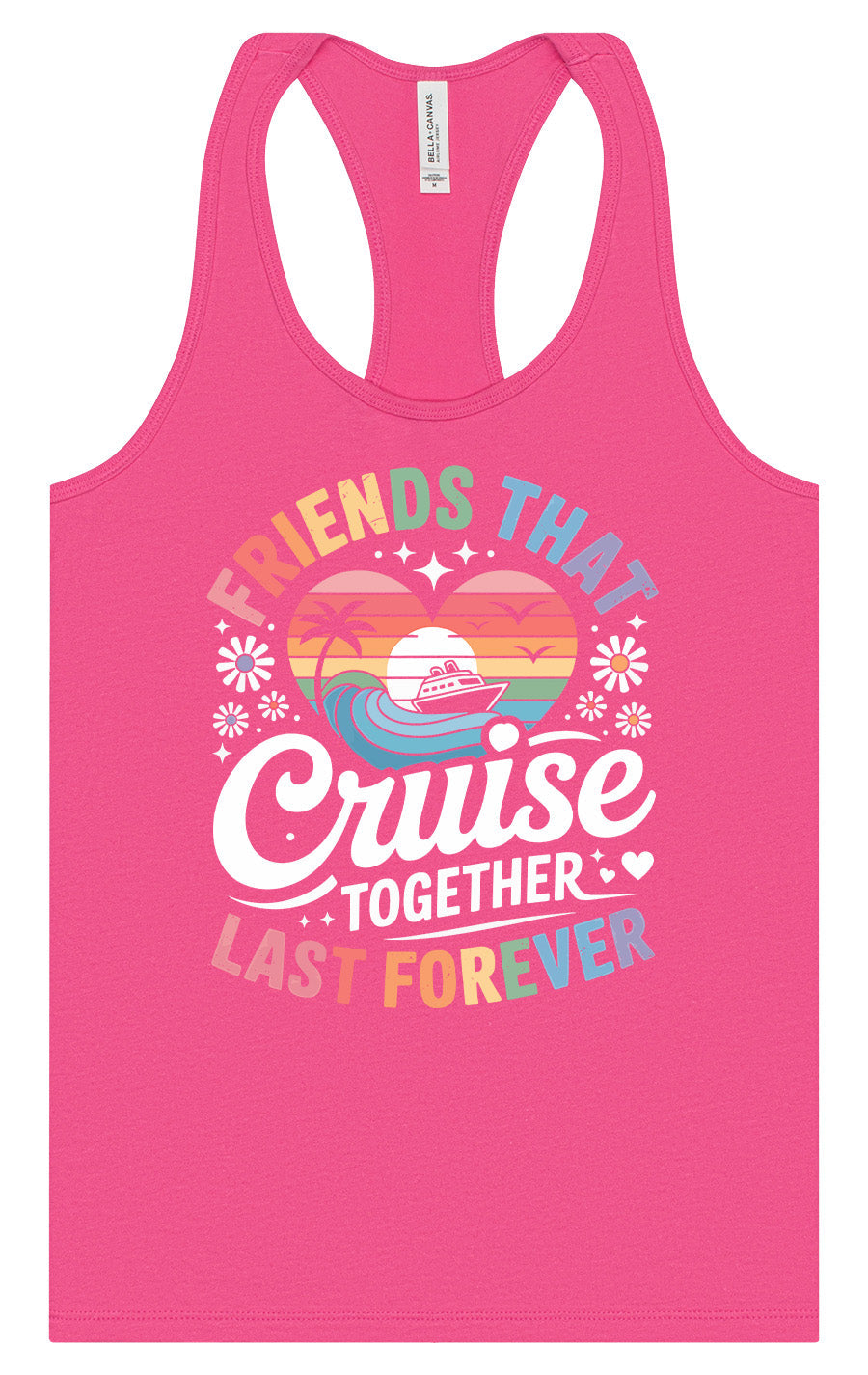 Friends That Cruise Together Women's Racerback Tank by As You Wish Apparel