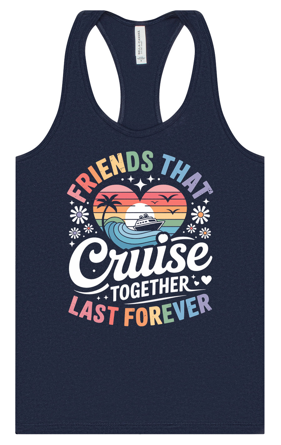 Friends That Cruise Together Women's Racerback Tank by As You Wish Apparel
