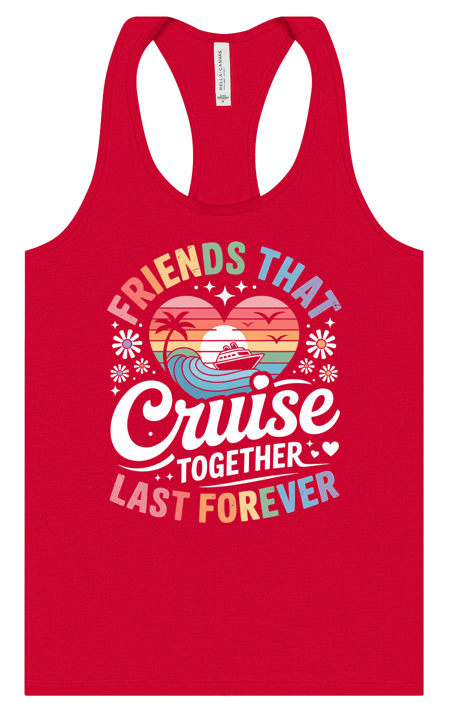 Friends That Cruise Together Women's Racerback Tank by As You Wish Apparel