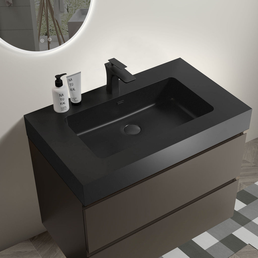 Alice - Bathroom Vanity With Sink, Wall Mounted, Floating by Unique Piece Furniture
