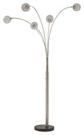 Winter - Metal Arc Lamp - Silver Finish by Unique Piece Furniture