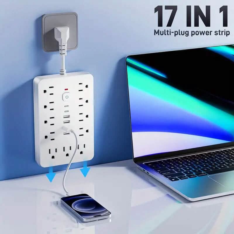 17-in-1 Power Strip with Overload Protection by DailySale