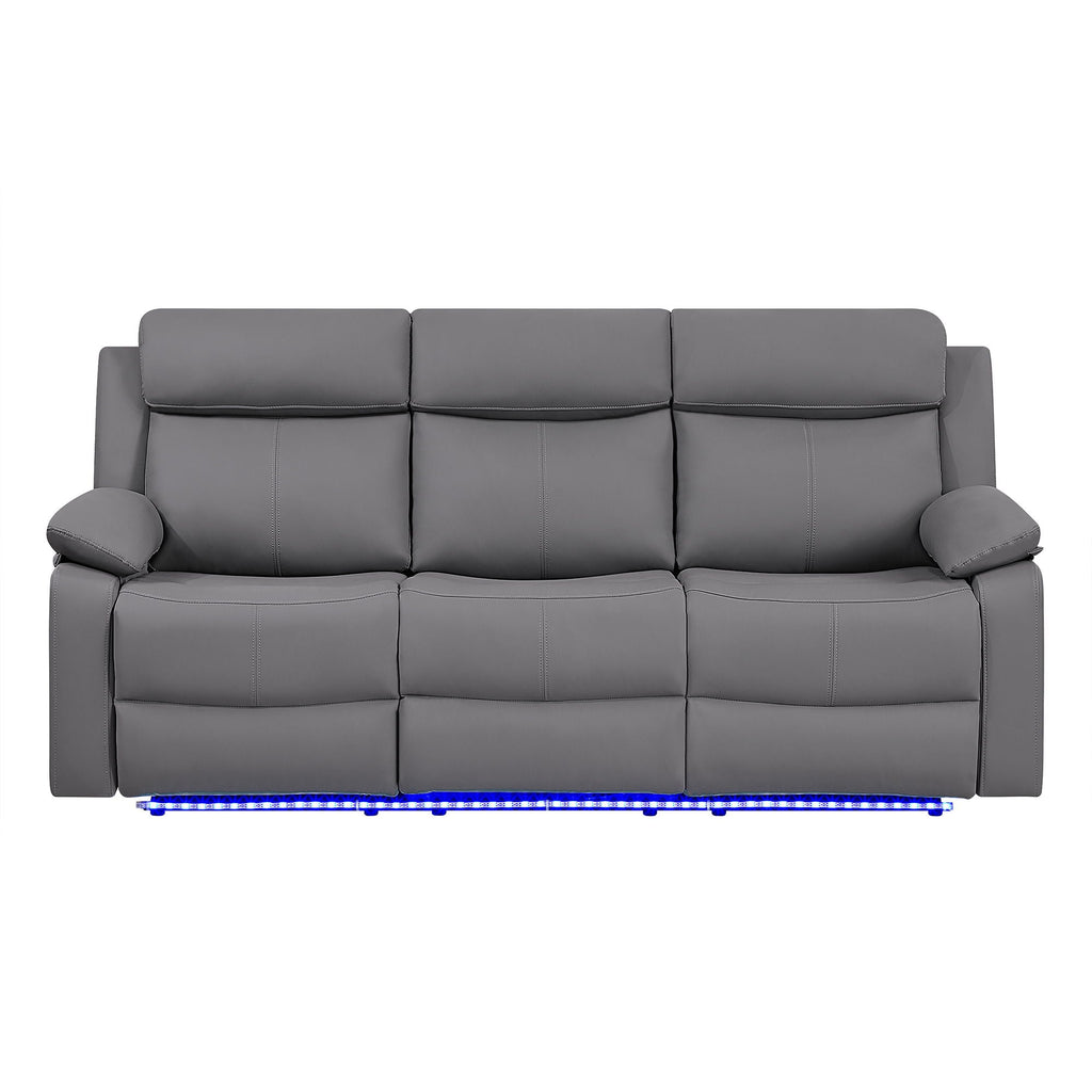 Blanche - Reclining Sofa With LED Lights by Unique Piece Furniture