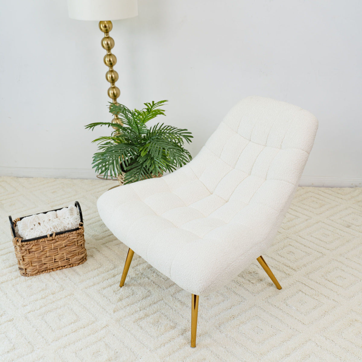Aubrey - French Boucle Lounge Chair by Unique Piece Furniture