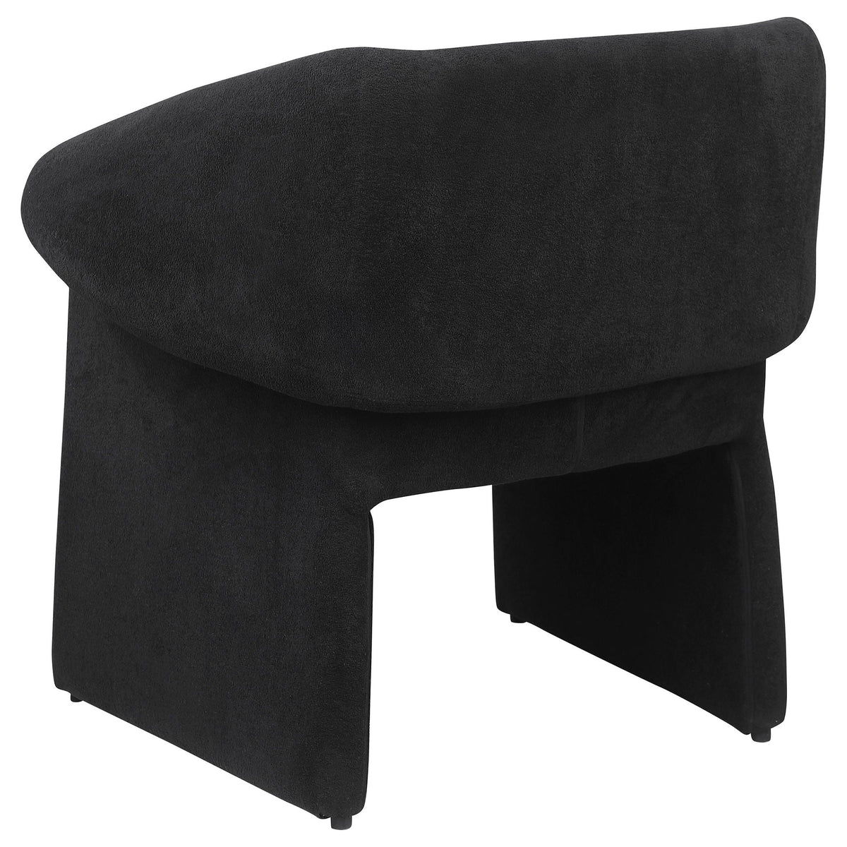 Ramsey Upholstered Sloped Arm Accent Chair Black by Unique Piece Furniture