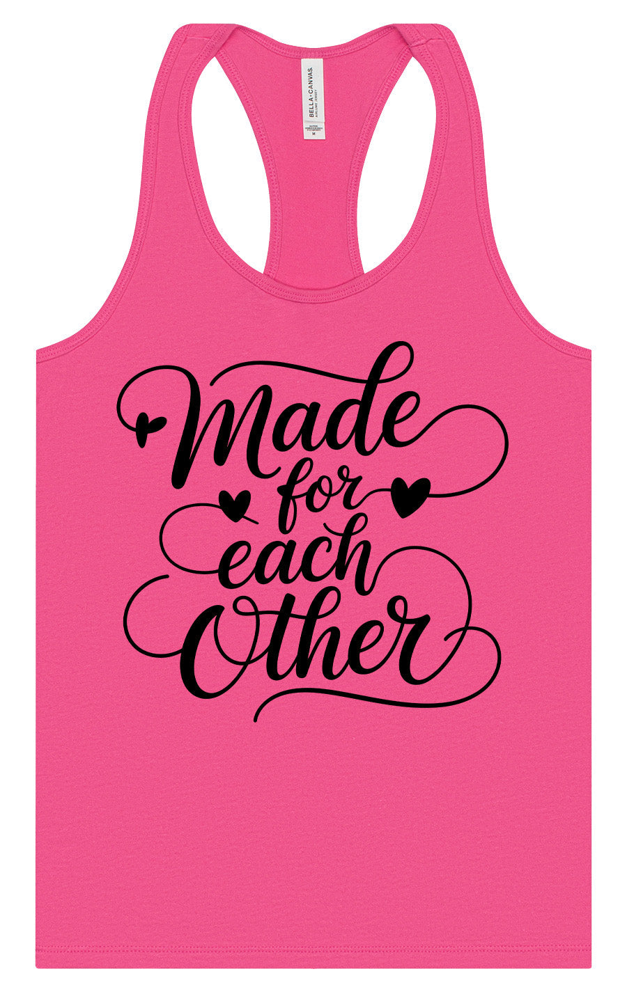 Made for Each Other Women's Racerback Tank by As You Wish Apparel