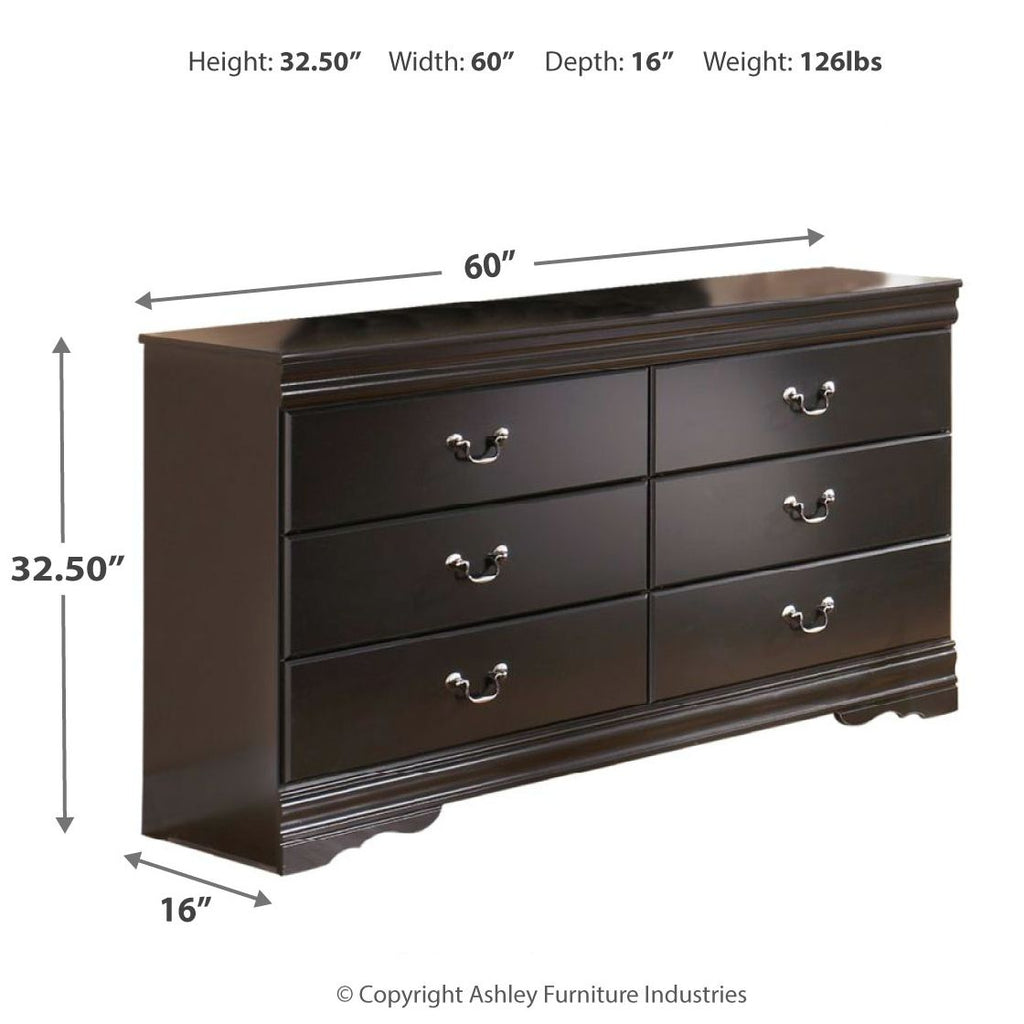 Huey Vineyard - Six Drawer Dresser - Black by Unique Piece Furniture