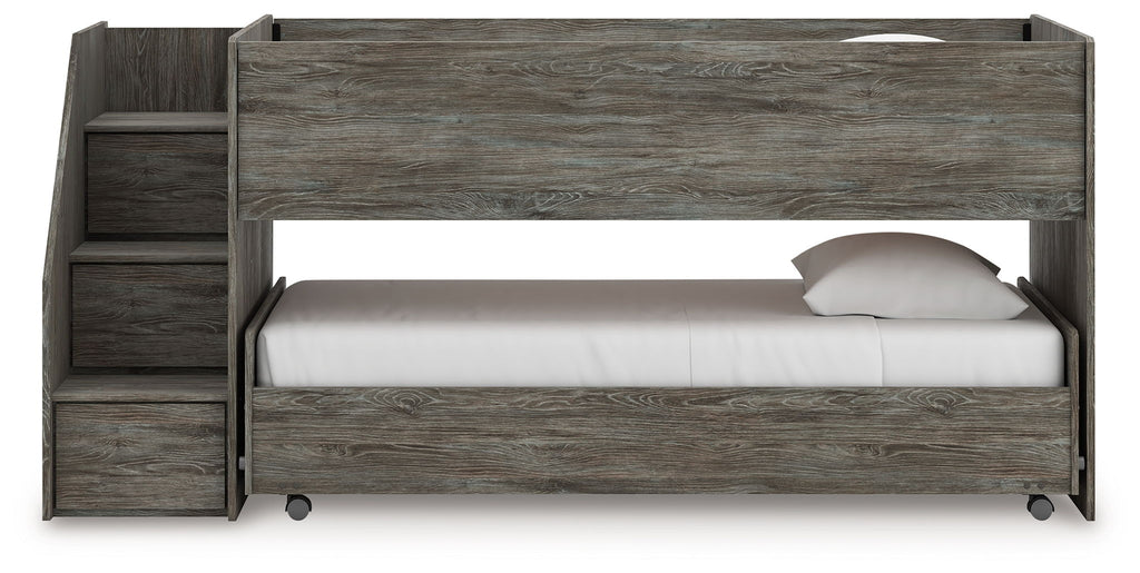Frandern - Twin Over Twin Loft Bed - Gray by Unique Piece Furniture