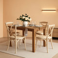 Solid Pine Farmhouse Dining Table In Antique Finish by ShipItFurniture