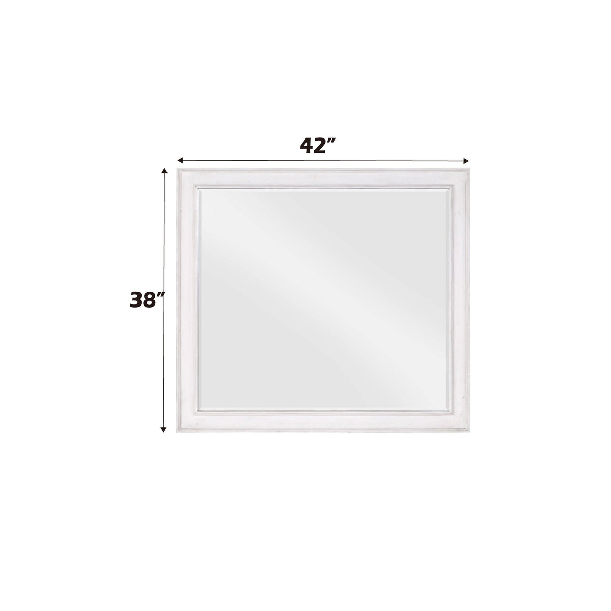 Katia - Weathered Mirror - White by Unique Piece Furniture