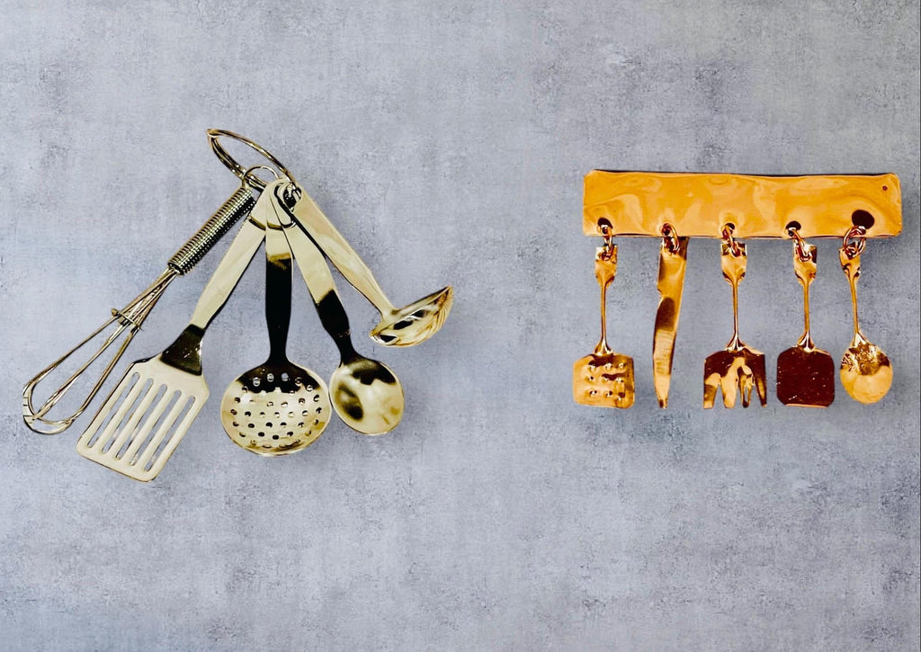 2x Mexican Miniature Utensil Magnet & Keychain 2 Utensilios en Miniatura Mexicano 1 Iman y 1 Llavero by Chica Mexico