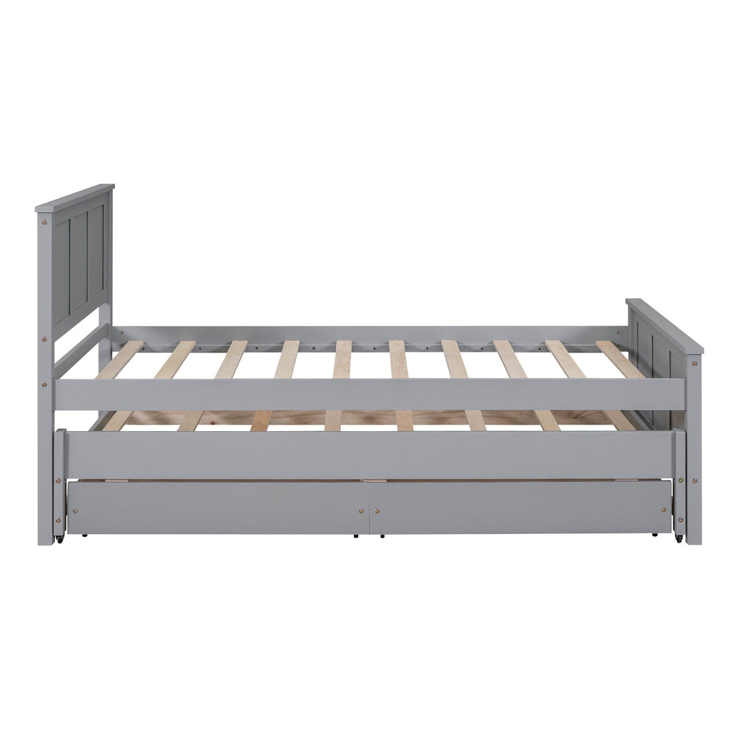 Platform Bed With Trundle And Drawers by Unique Piece Furniture