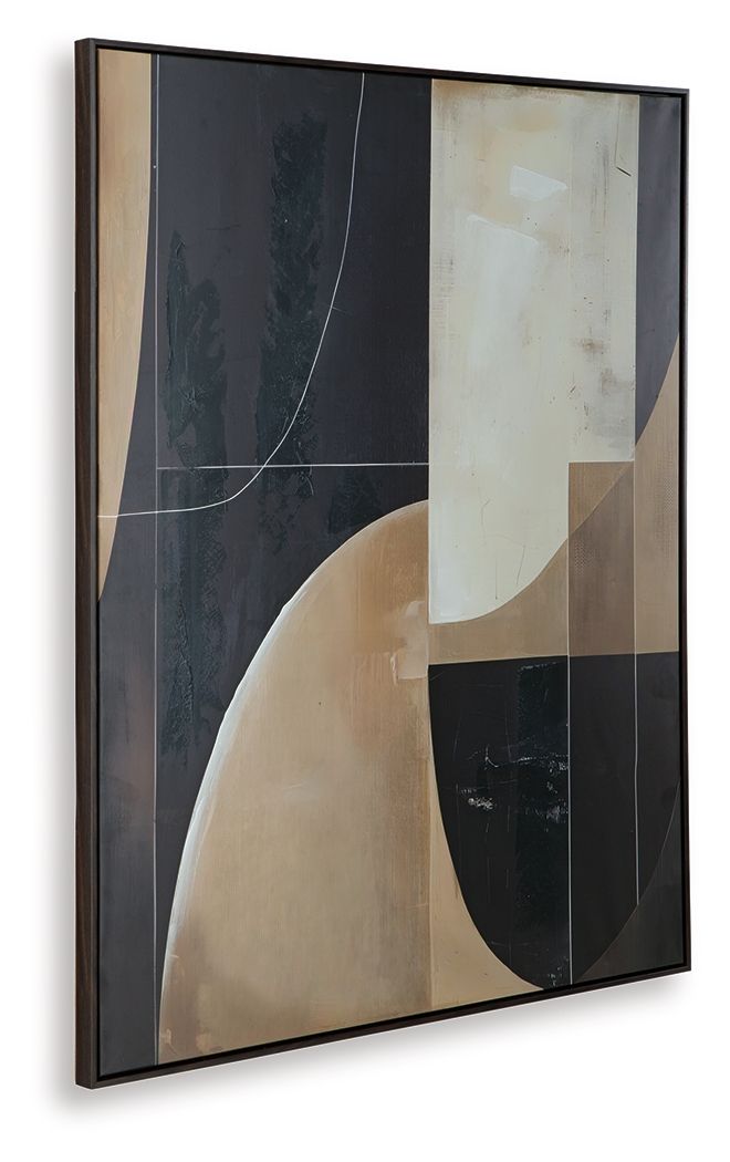 Ewanford - Wall Art - Black / Brown / Tan by Unique Piece Furniture